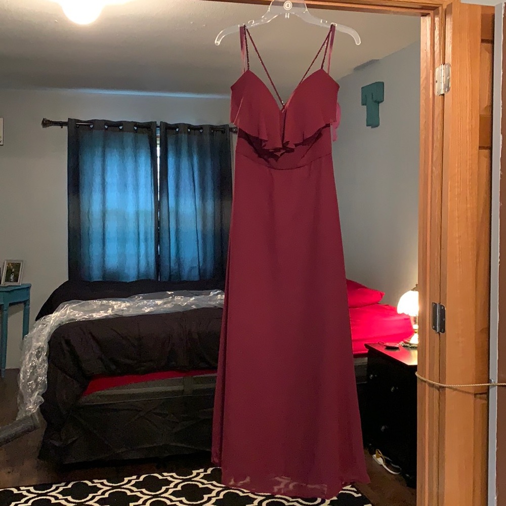 Morilee Maroon Size 4 Dress